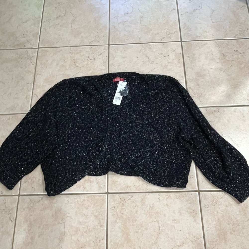 Elle Black Sparkle Knit Sweater
